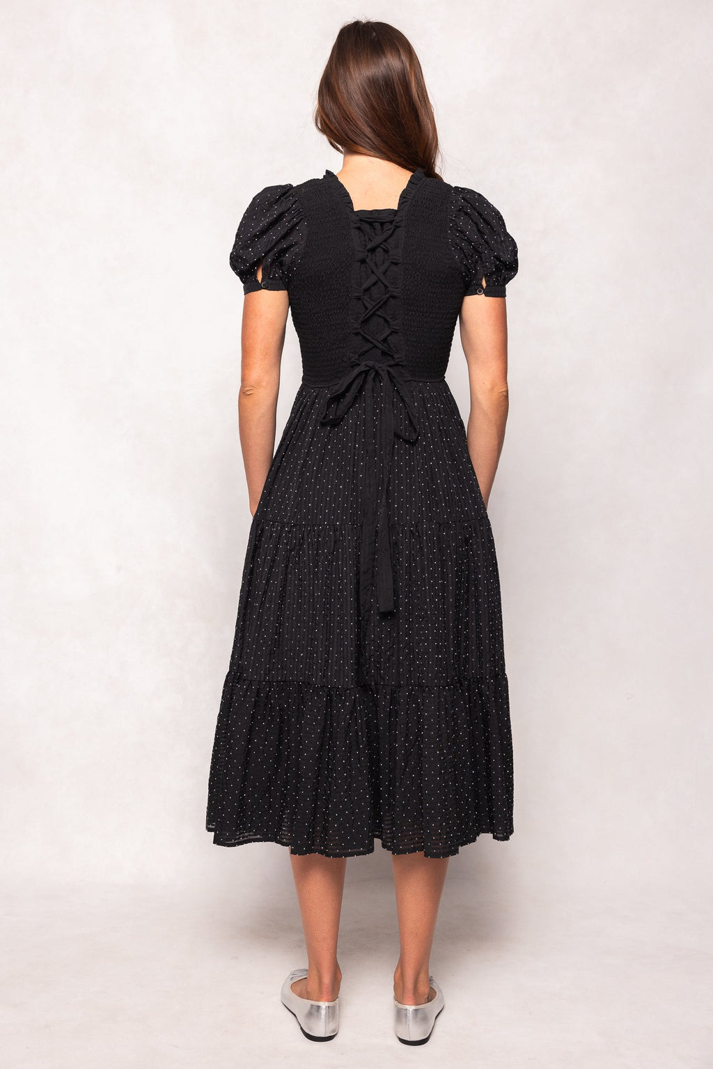 Darby Dress in Black Diamonte