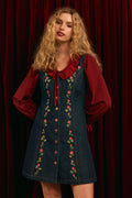 Roses Embroidered Pinafore