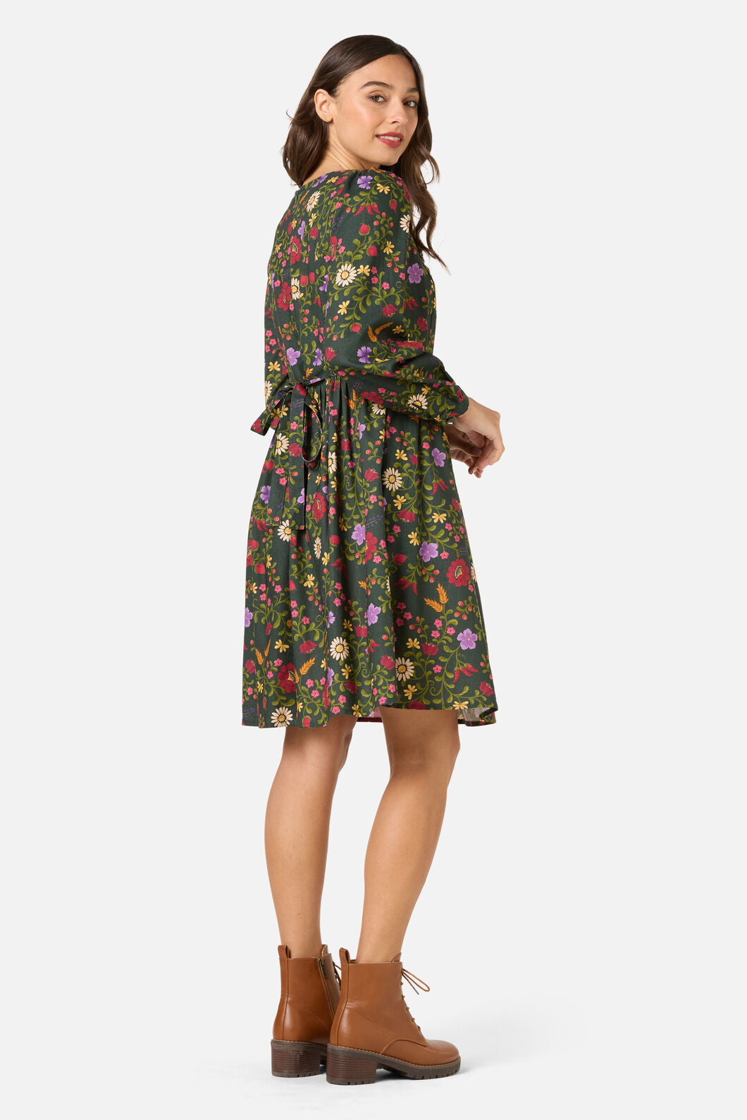 Joelle Folk Floral Mini Dress