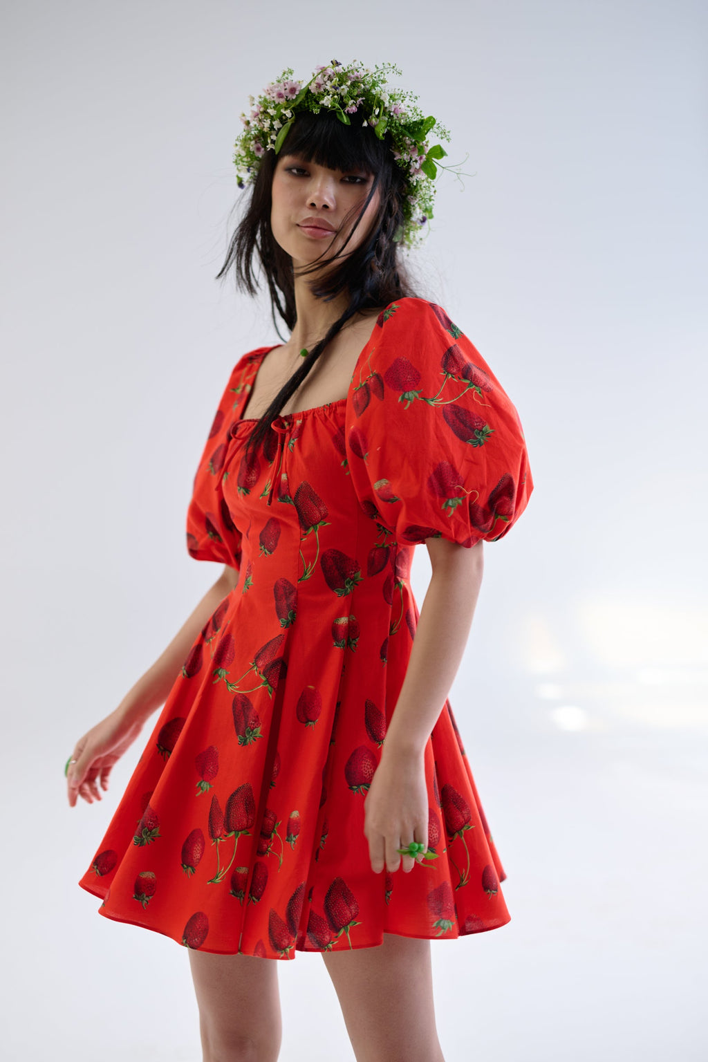 Like Strawberries Mini Day Dress