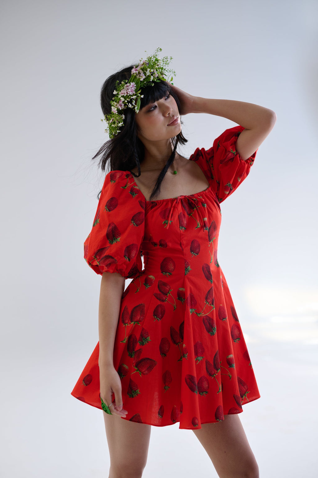 Like Strawberries Mini Day Dress