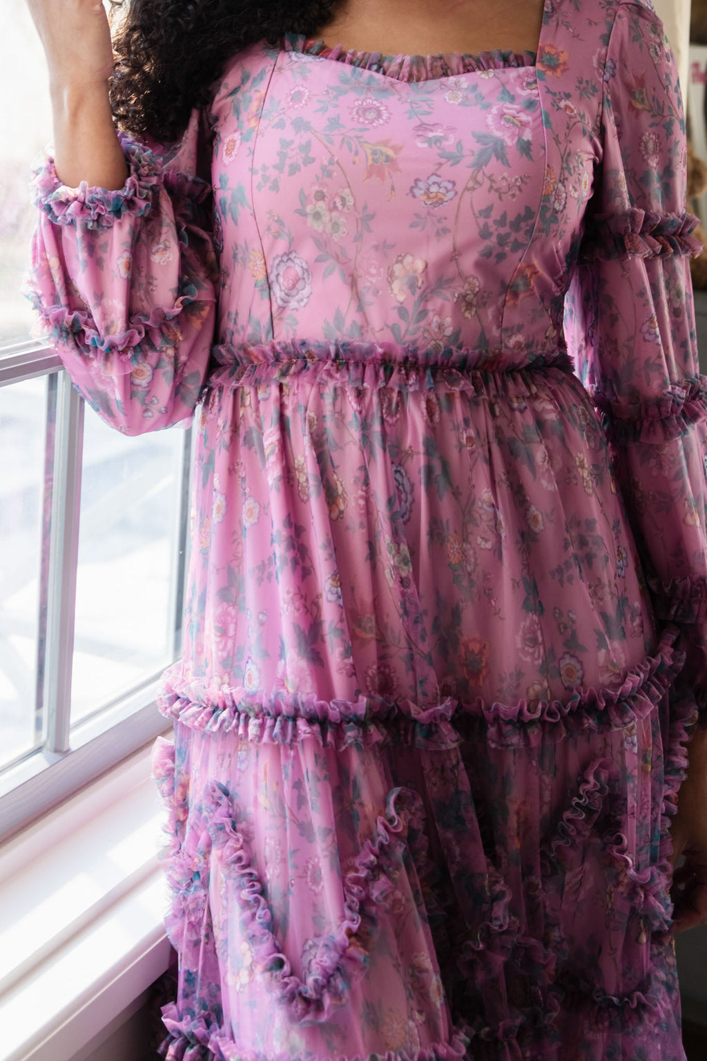 Catherine Dress in Climbing Vine Bloom