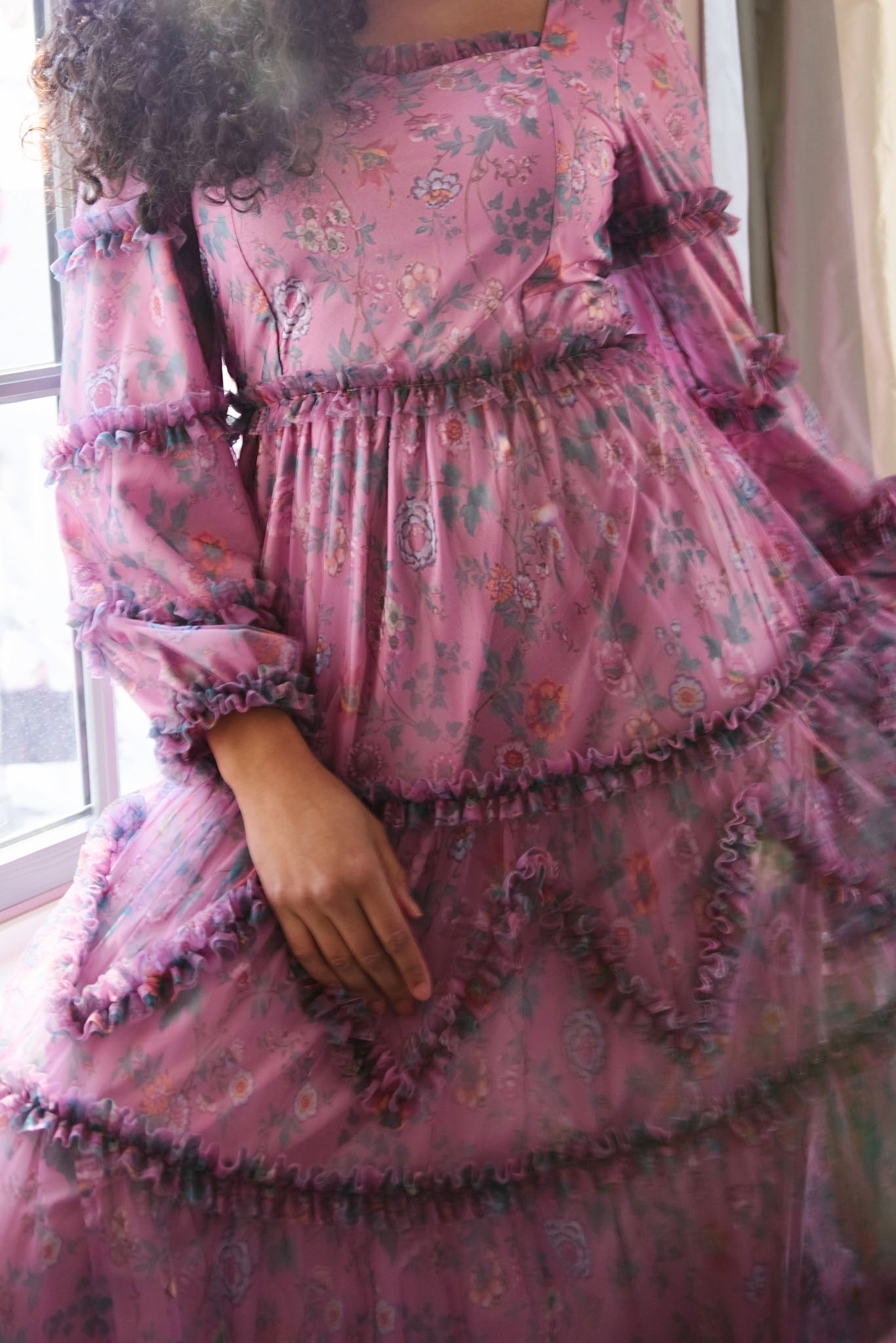 Catherine Dress in Climbing Vine Bloom