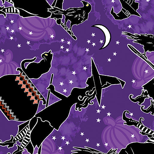 Glow in the Dark Witches Midi Dress