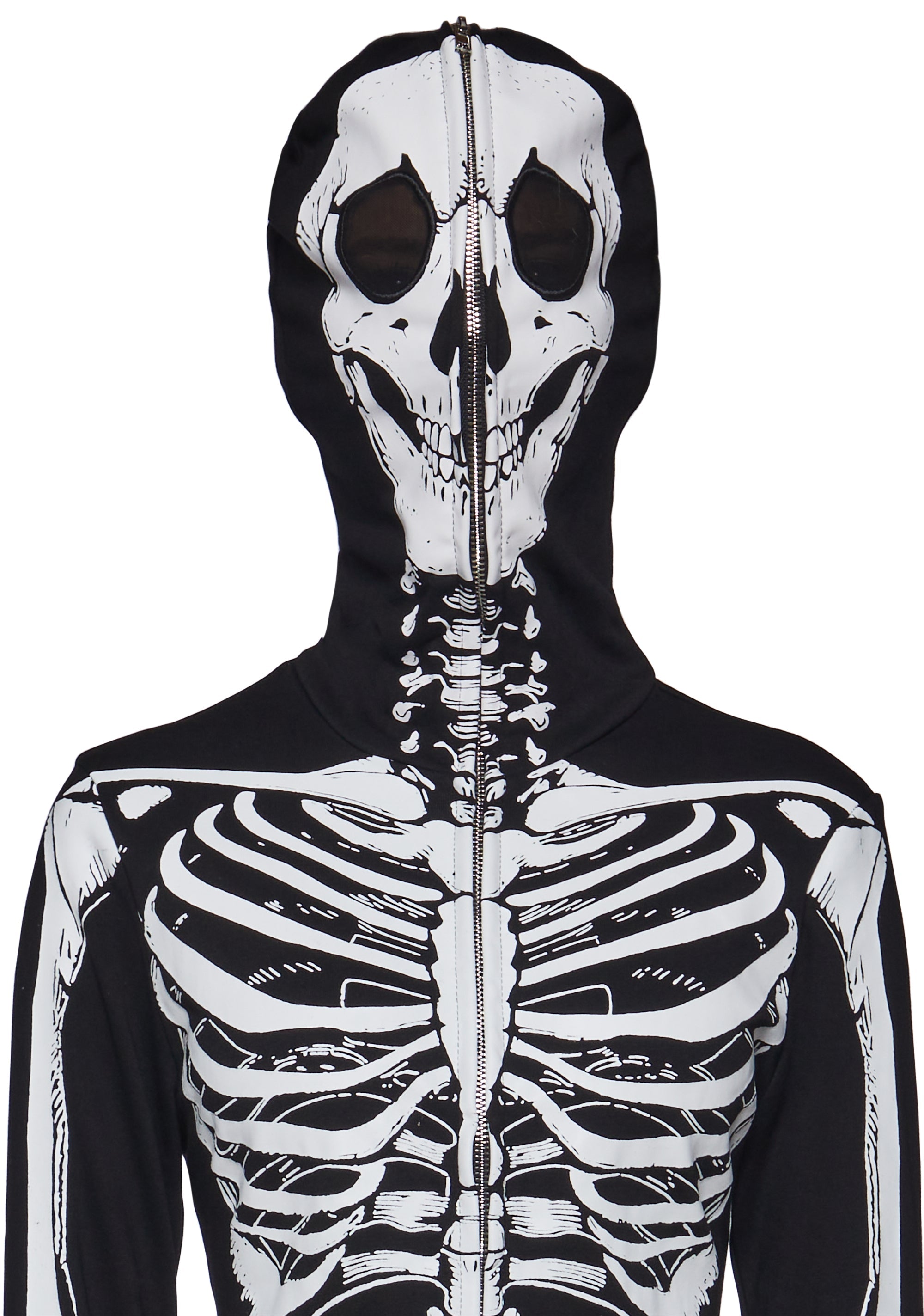 Skelly Zip Up Hoodie Dress