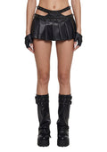 Hardcore Spiked Skirt - Black