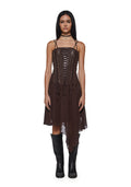 Odyssey Lacing Corset Midi Dress