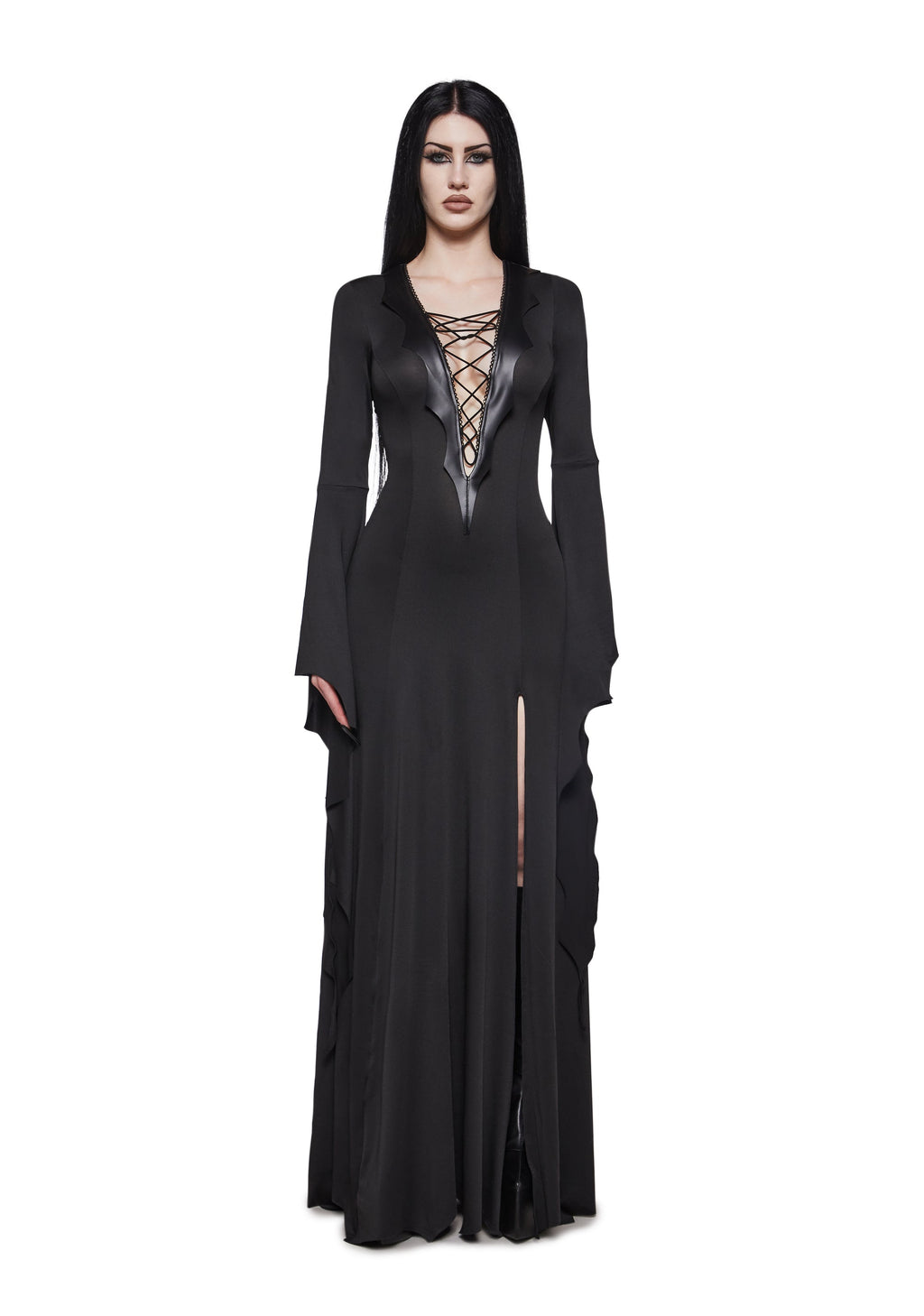 Gothic Pentagram Maxi Dress