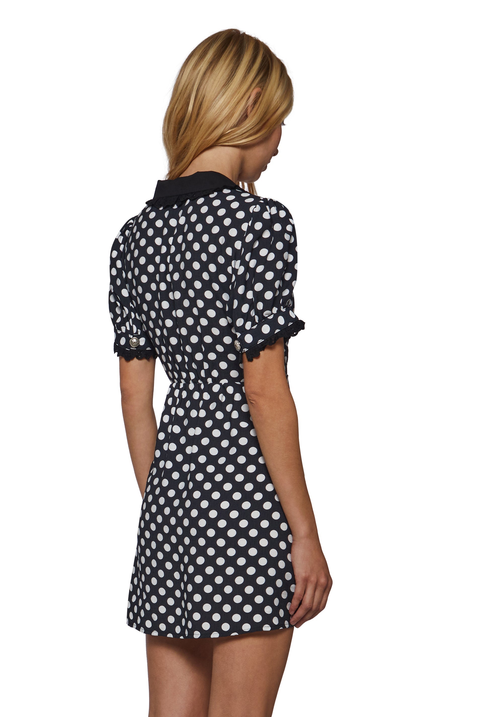 Jenny Polka Dot Babydoll Dress