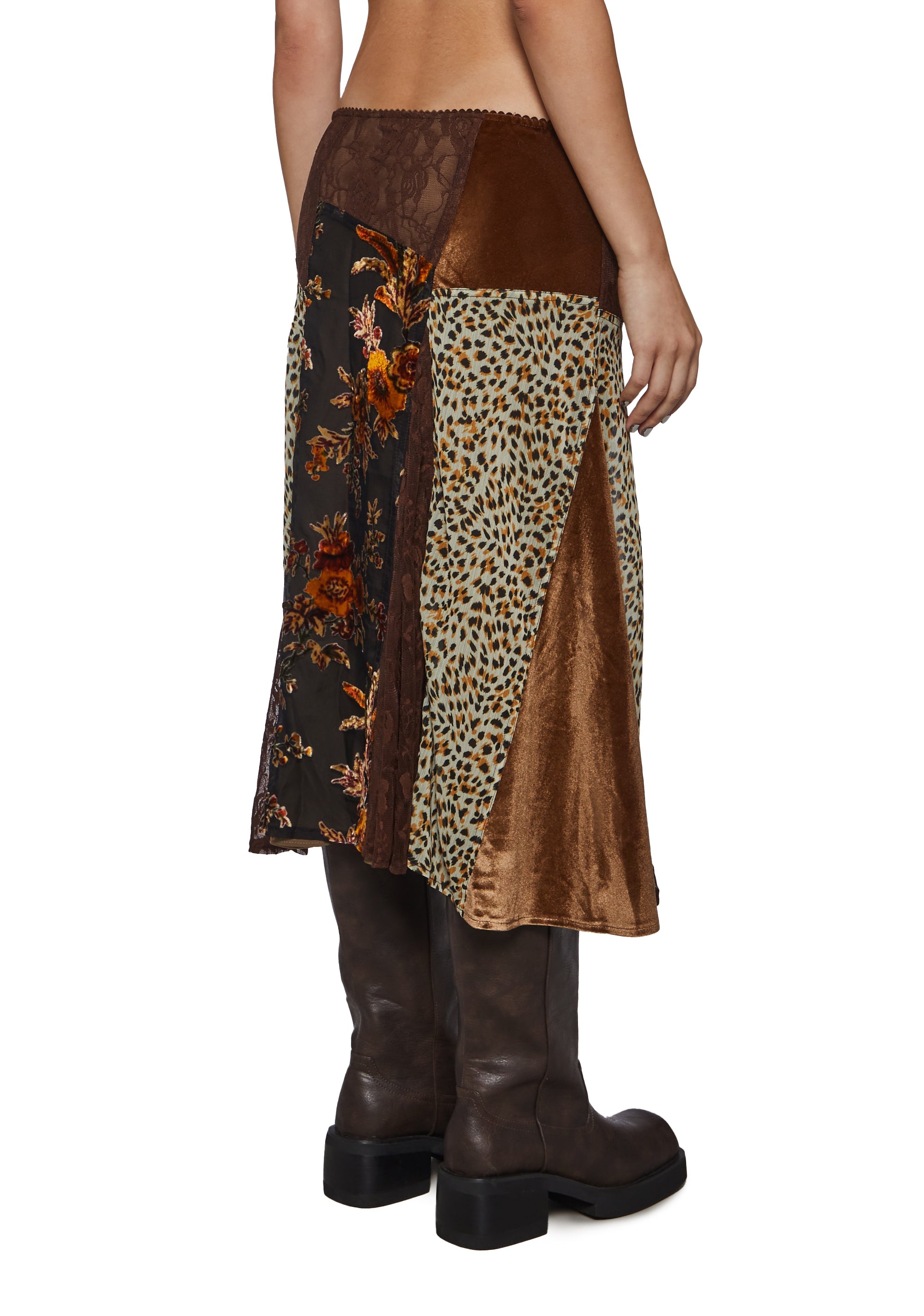 Rowan Patchwork Midi Skirt