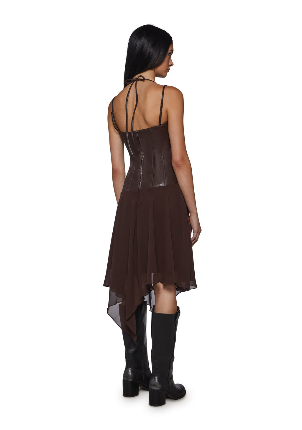 Odyssey Lacing Corset Midi Dress
