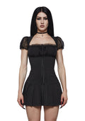 Sabrina Pinstripe Short Sleeve Mini Dress