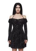 Salem Off the Shoulder Velvet Dress