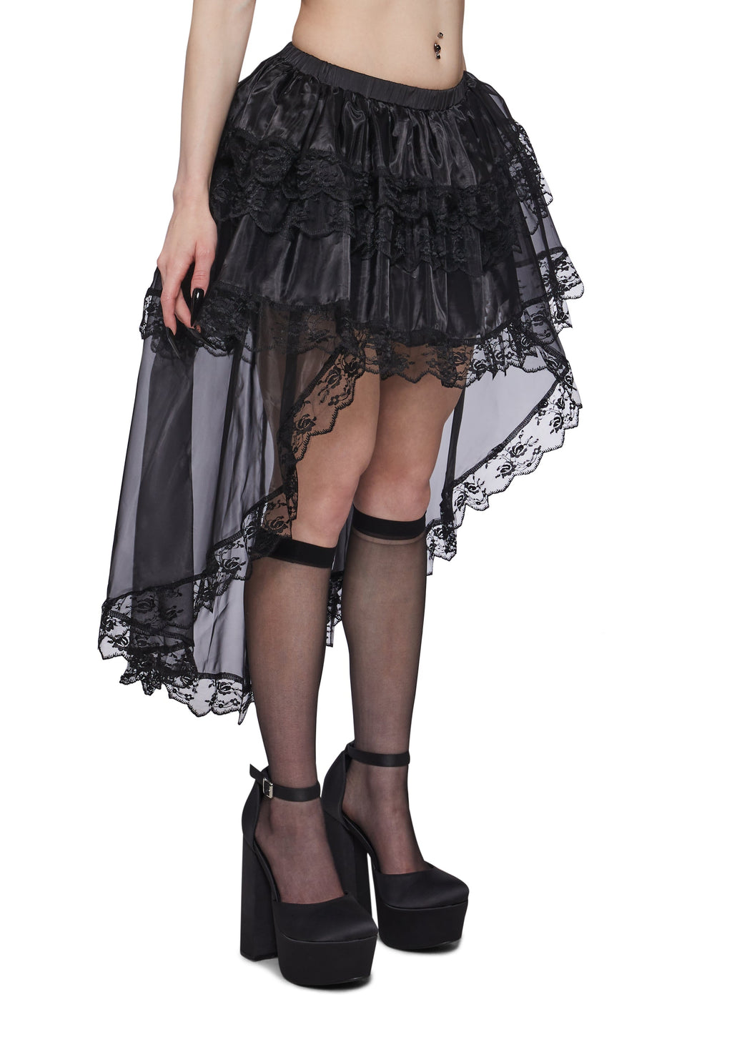 Dark Countess Lace Petti Skirt