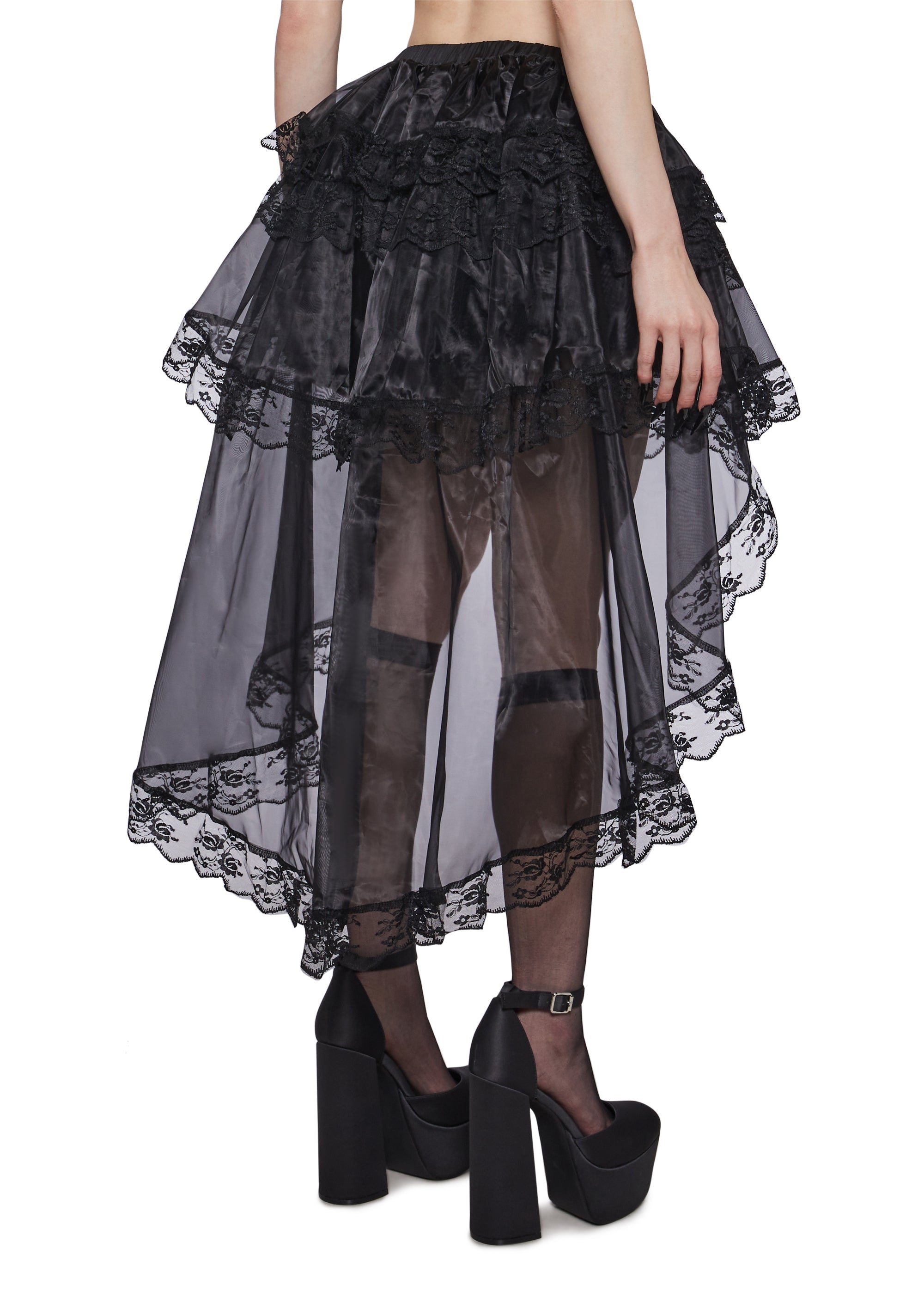Dark Countess Lace Petti Skirt