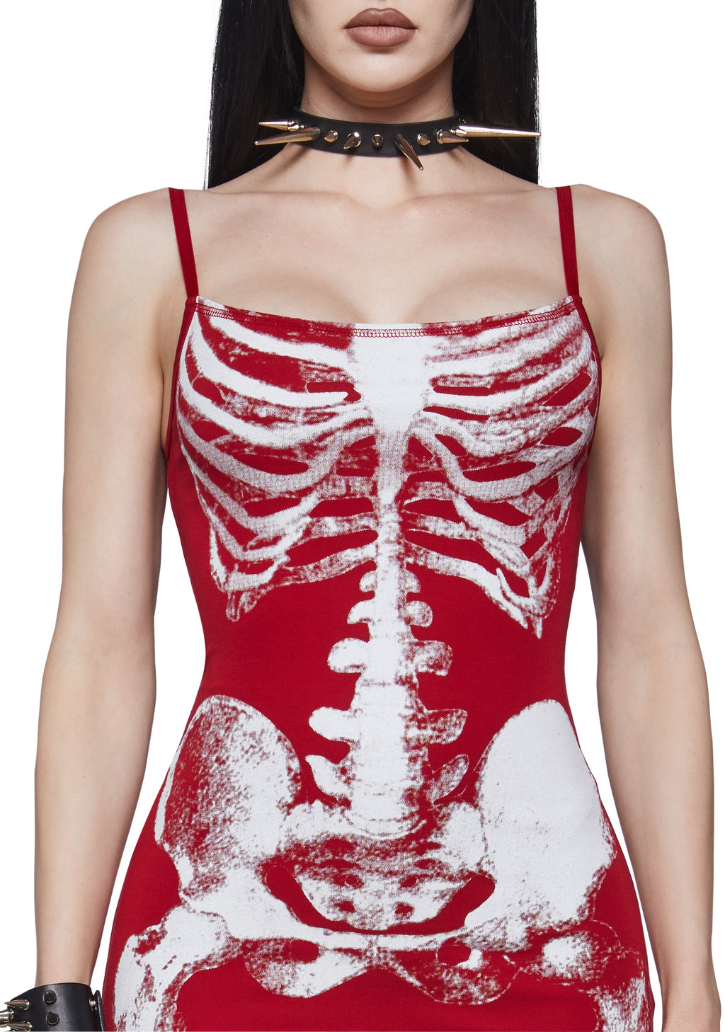 Skeleton Siren Maxi Dress