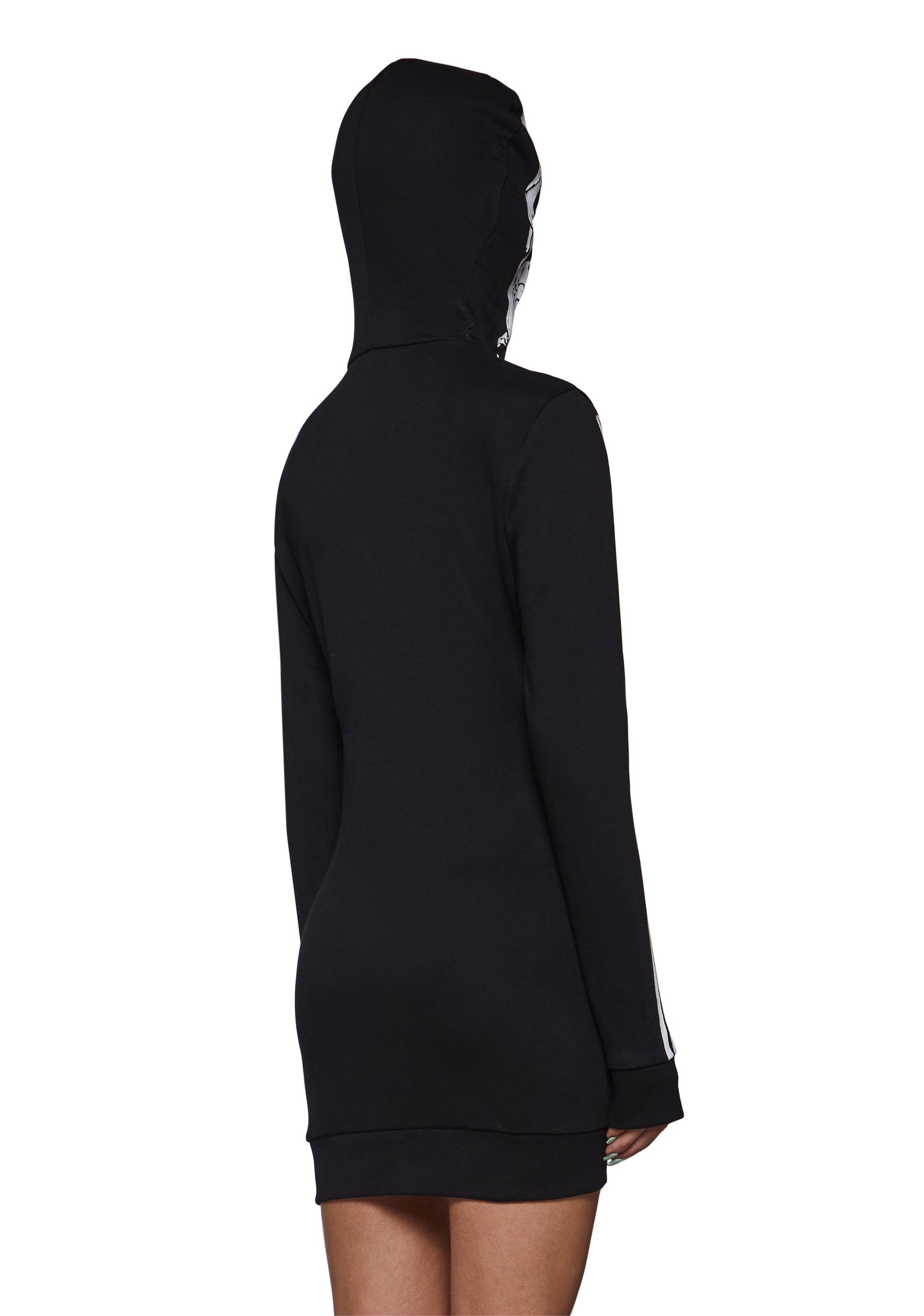 Skelly Zip Up Hoodie Dress