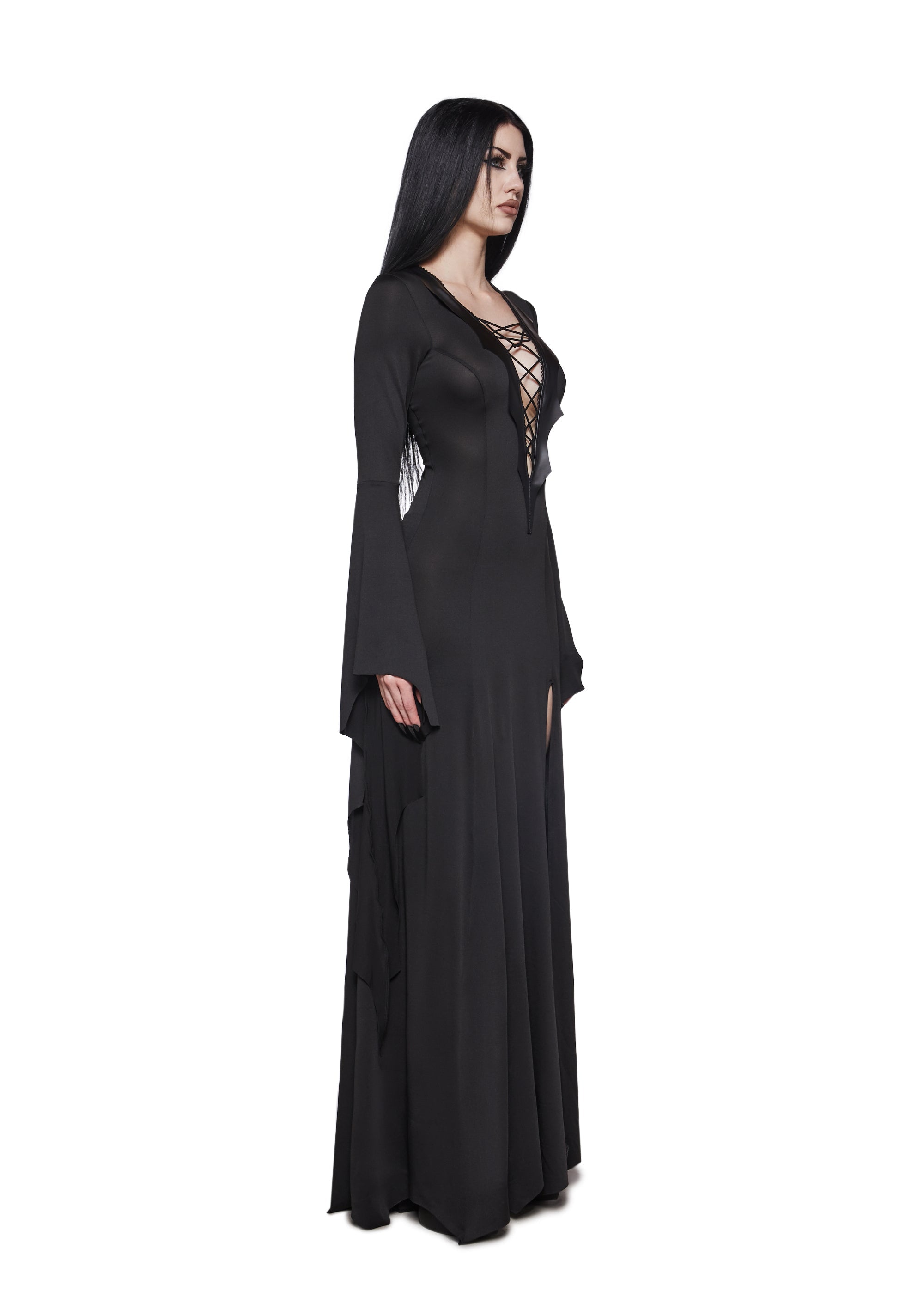 Gothic Pentagram Maxi Dress