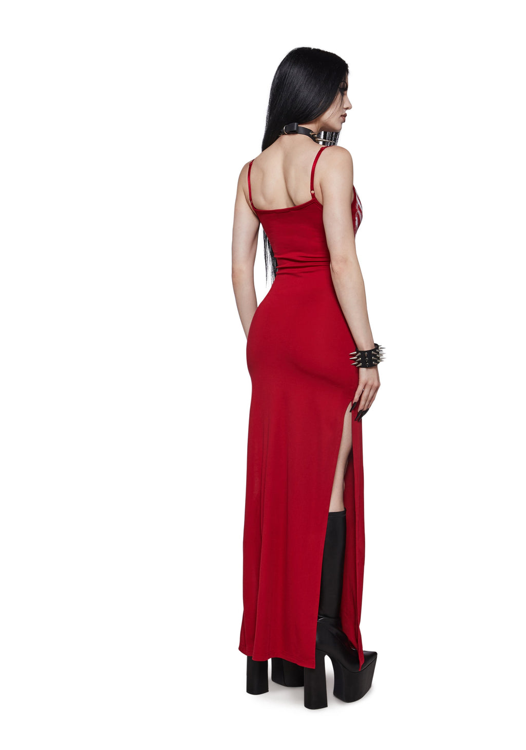 Skeleton Siren Maxi Dress