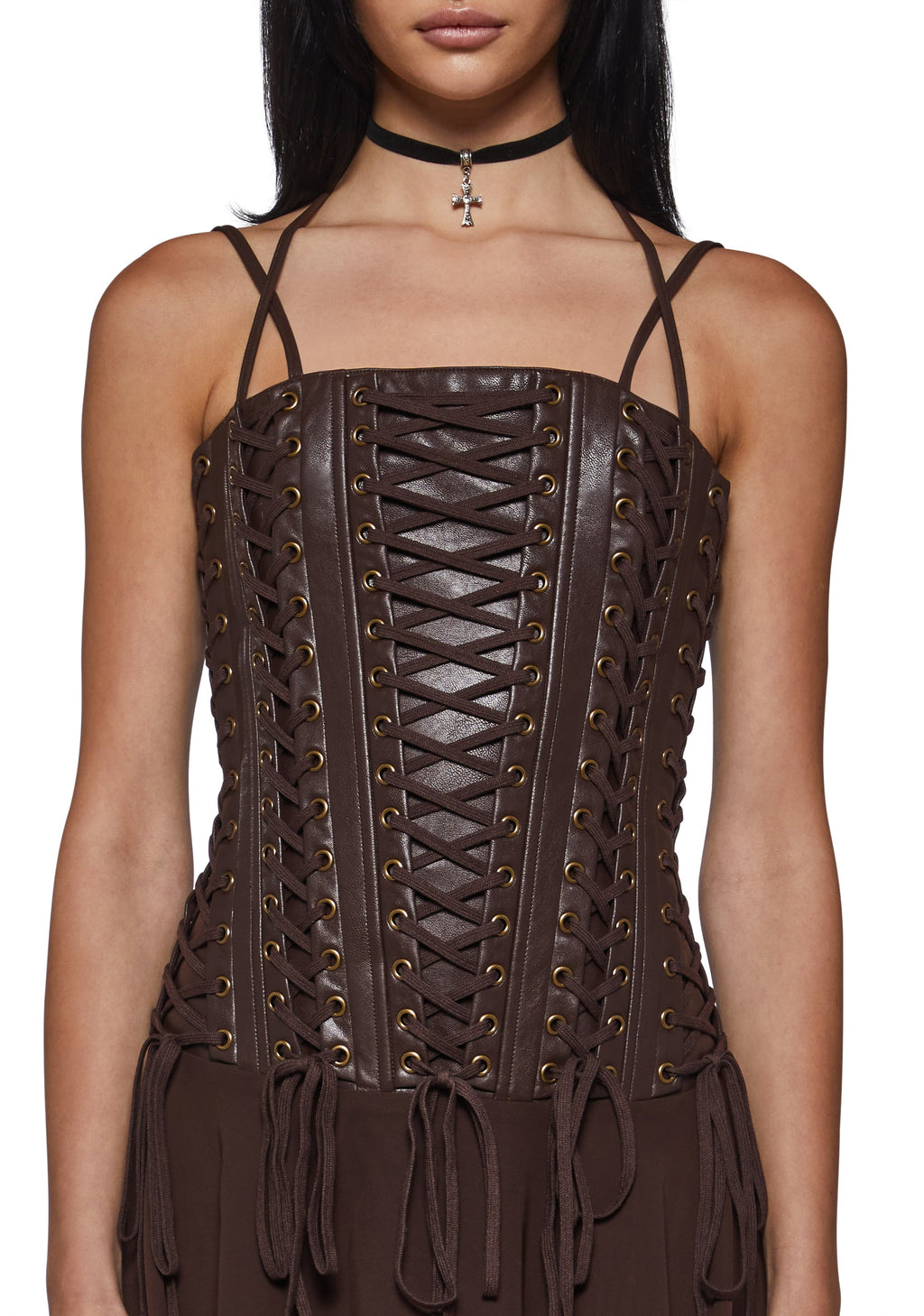Odyssey Lacing Corset Midi Dress