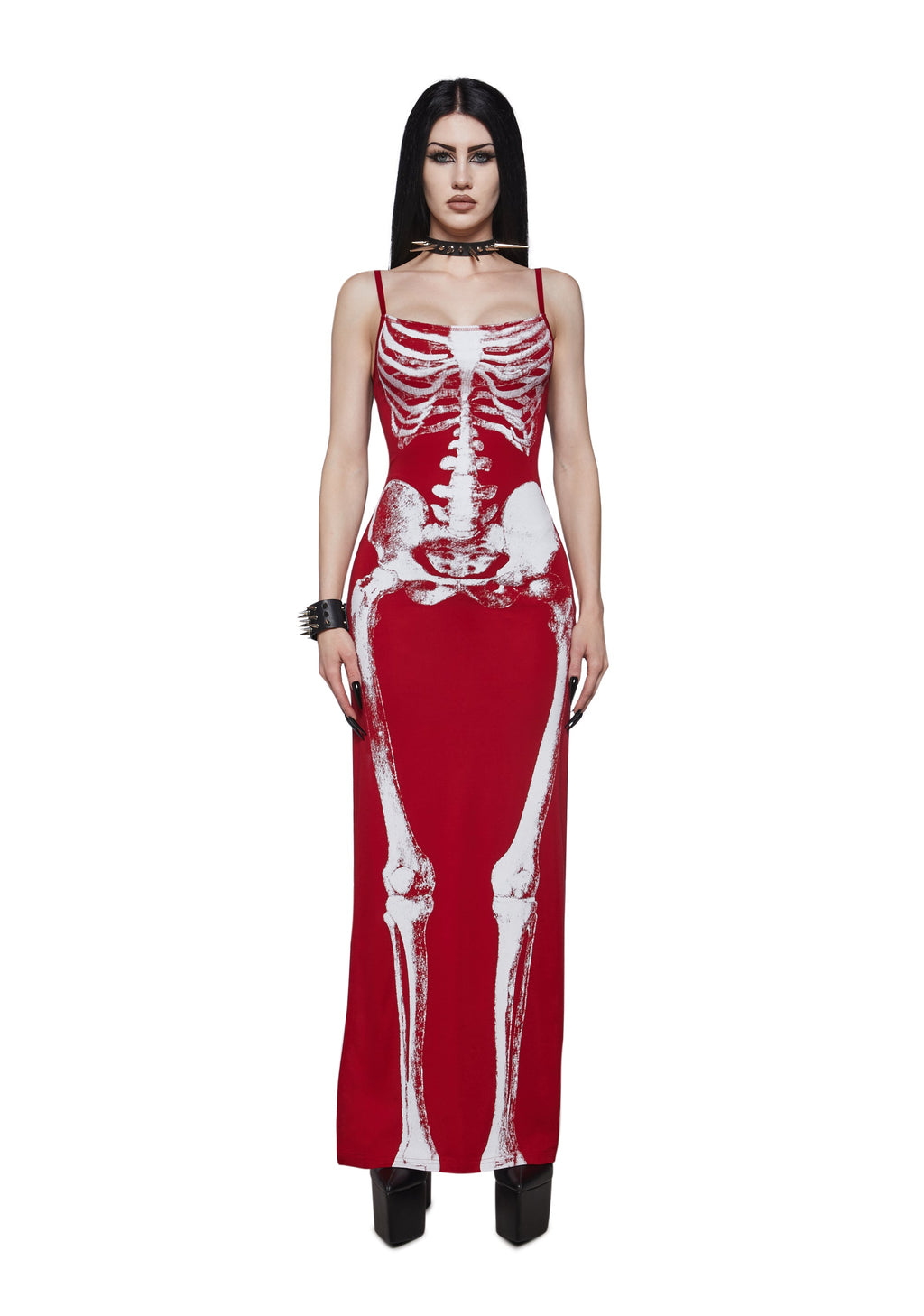 Skeleton Siren Maxi Dress