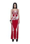 Skeleton Siren Maxi Dress